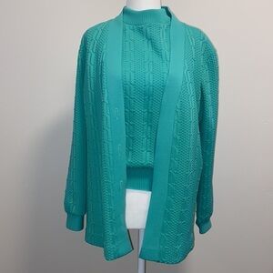 Vintage 70’sMontgomery ward cardigan & top set